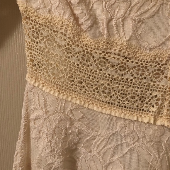 Free People Cream Lace Dress - Picture 2 of 3